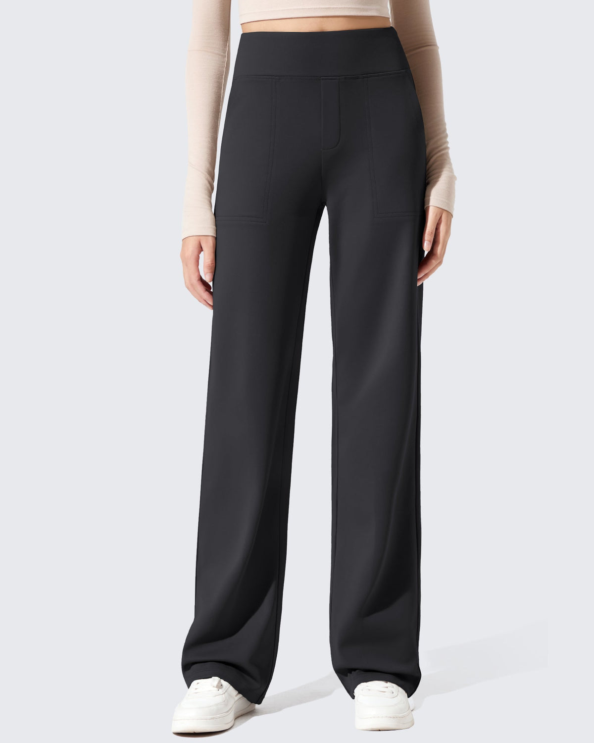 EverGoing Fleece Lined High-Waisted Dressy Pants
