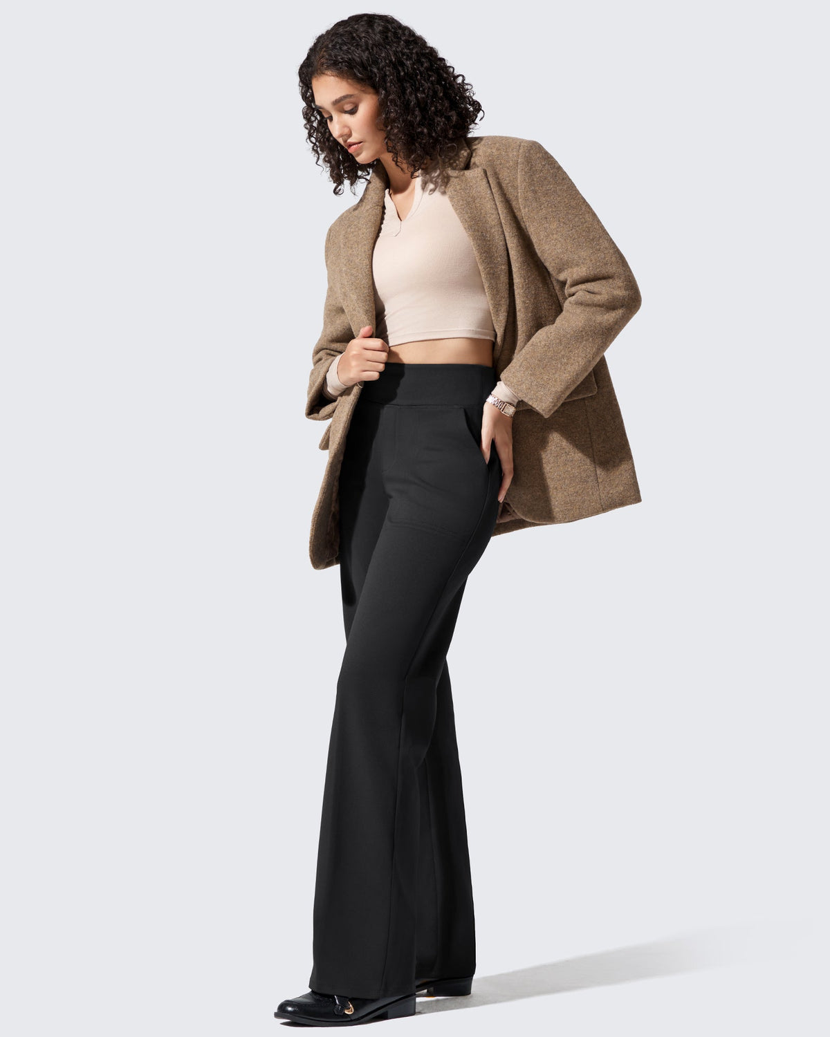 EverGoing Fleece Lined High-Waisted Dressy Pants