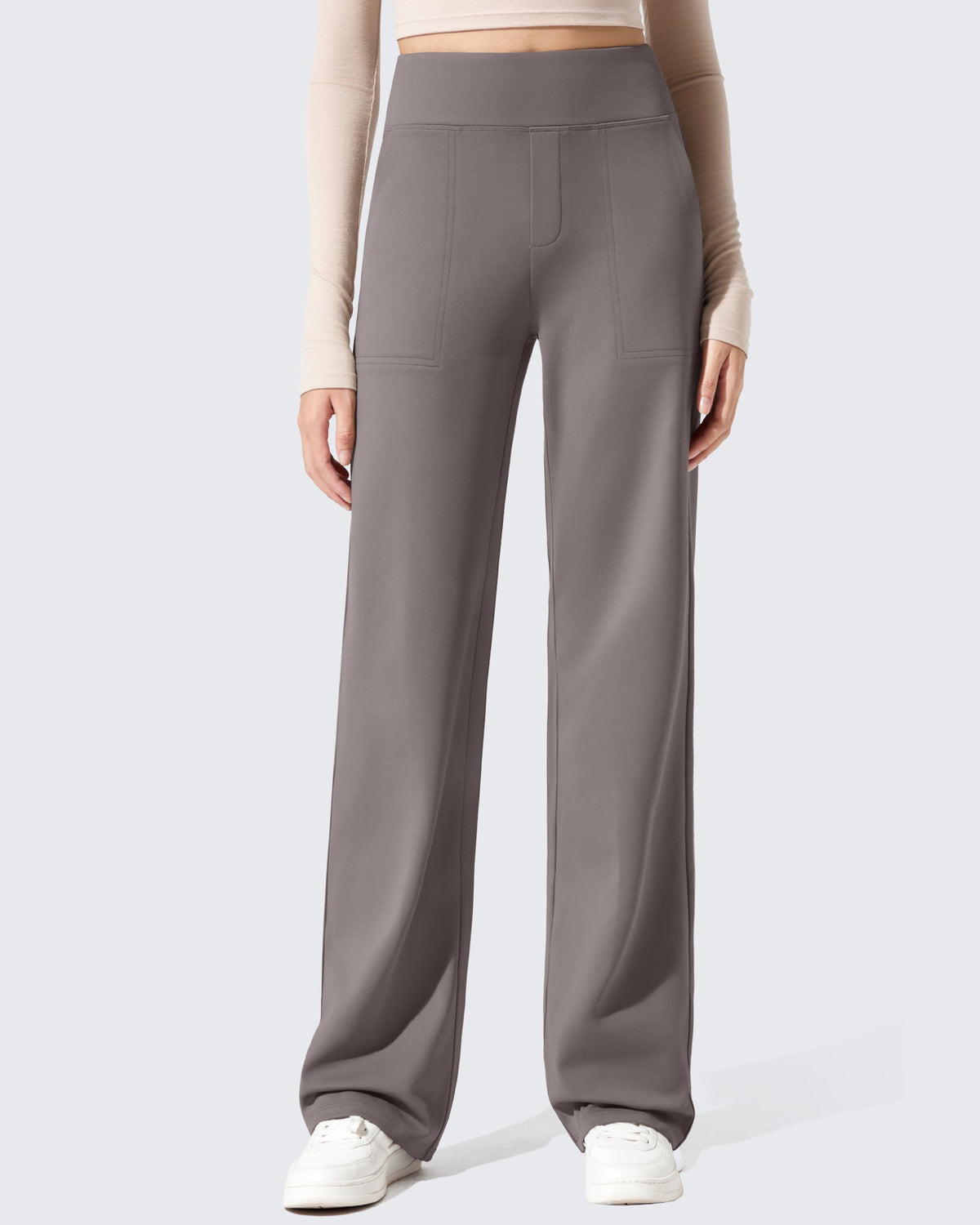 EverGoing Fleece Lined High-Waisted Dressy Pants