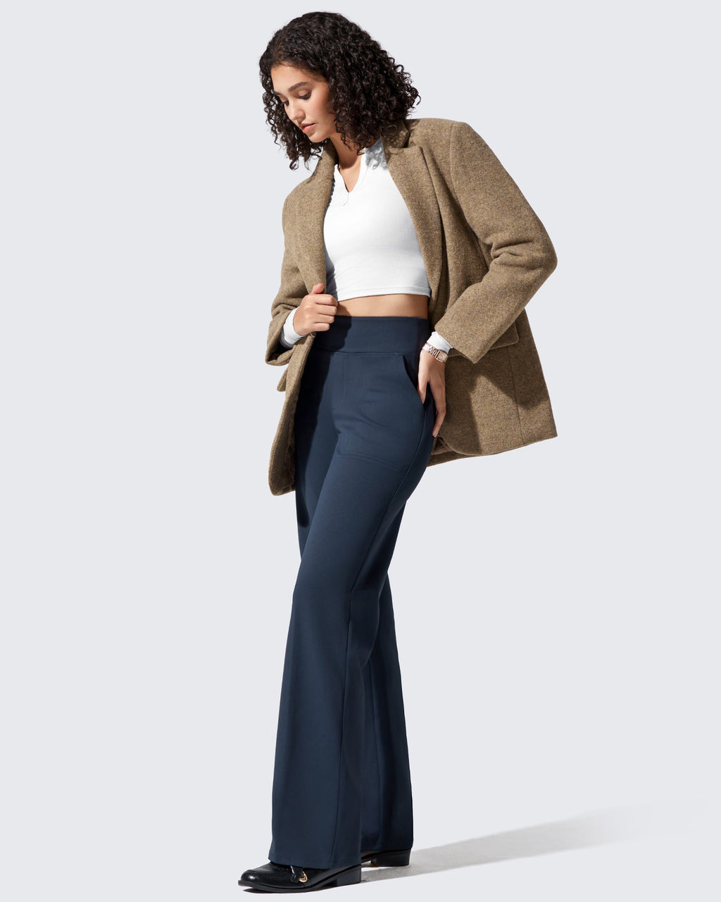 EverGoing Fleece Lined High-Waisted Dressy Pants