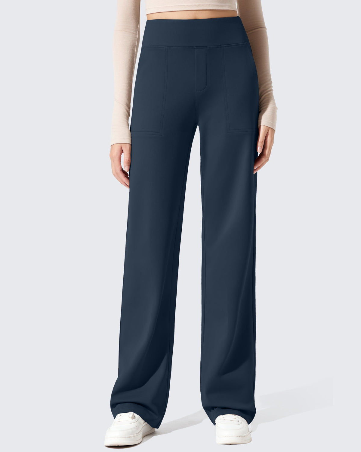 EverGoing Fleece Lined High-Waisted Dressy Pants