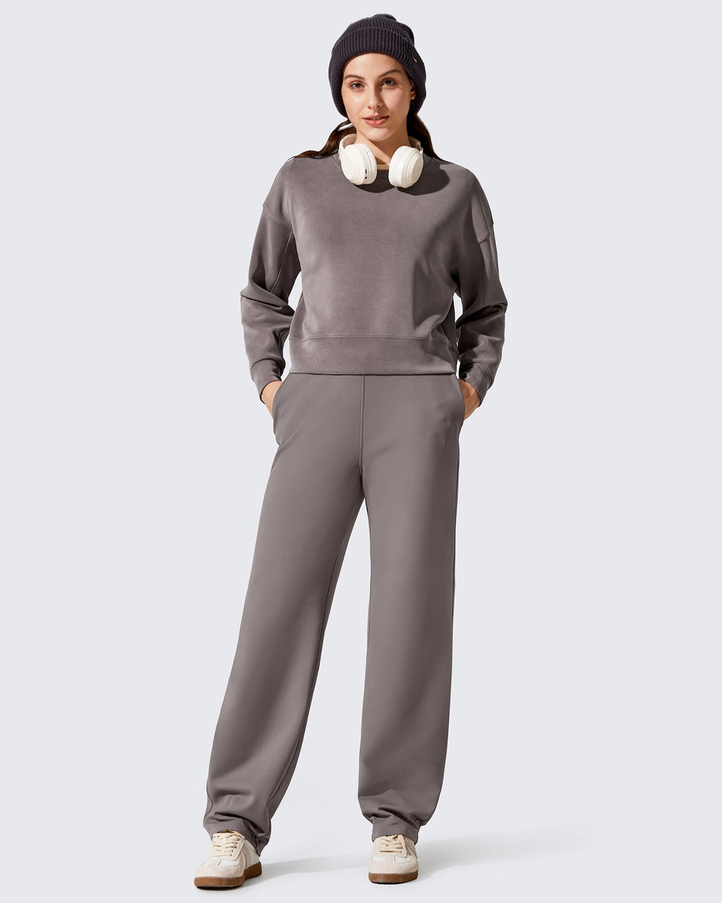 EverGoing Fleece Lined Loose Warm Narrow Legs Pants