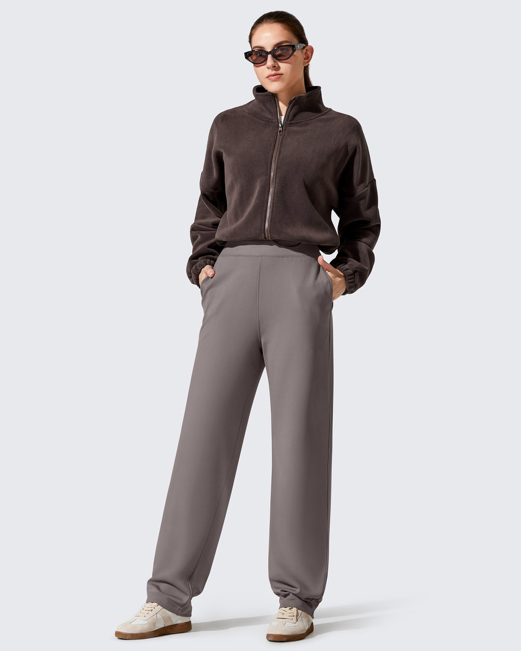 EverGoing Fleece Lined Loose Warm Narrow Legs Pants