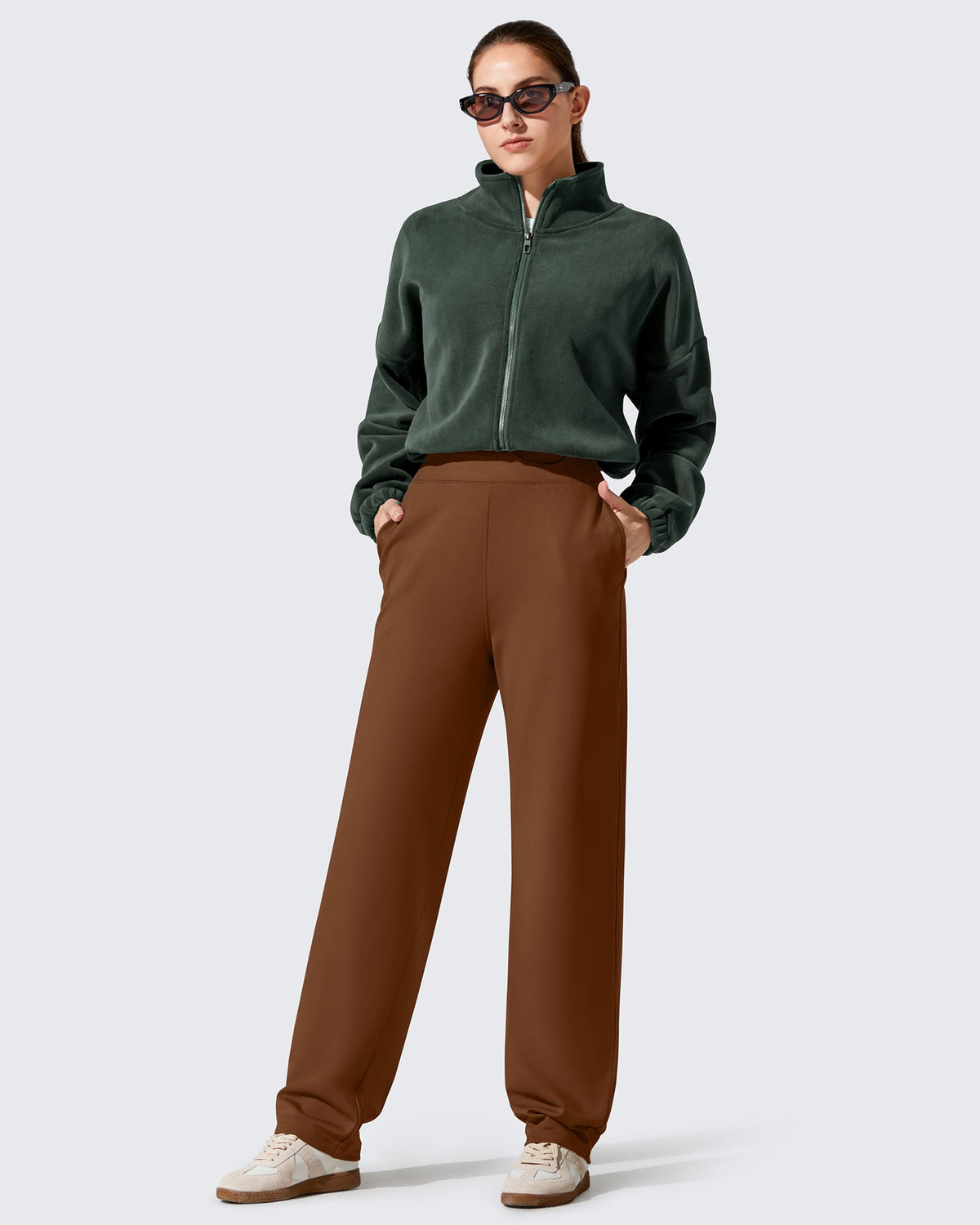 EverGoing Fleece Lined Loose Warm Narrow Legs Pants