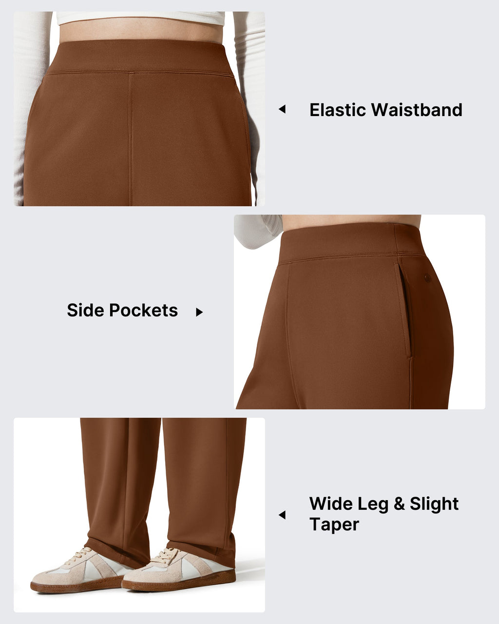 EverGoing Fleece Lined Loose Warm Narrow Legs Pants