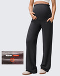 EverGoing Fleece Lined Maternity Wide Leg Pants