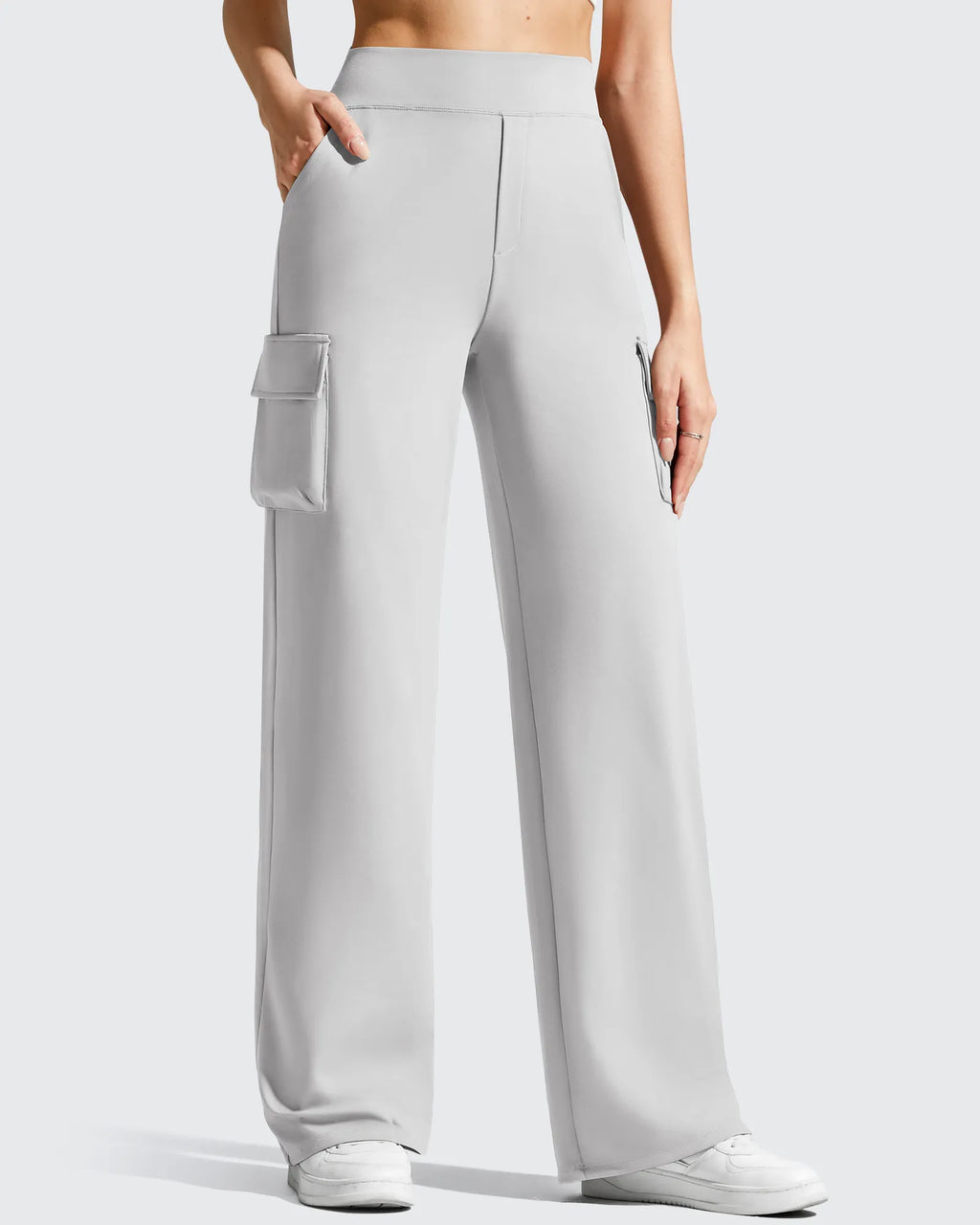 EverGoing High-Waist 4 Pockets Wide Leg Cargo Pants