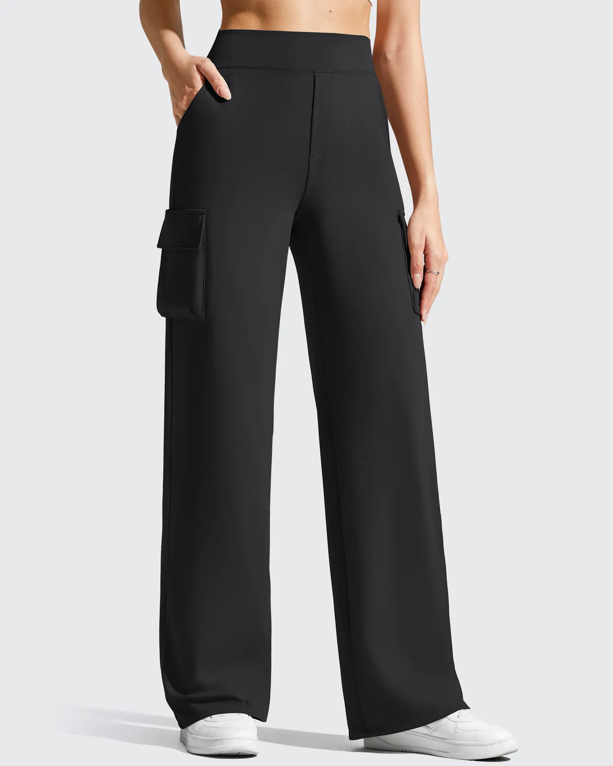 EverGoing High-Waist 4 Pockets Wide Leg Cargo Pants