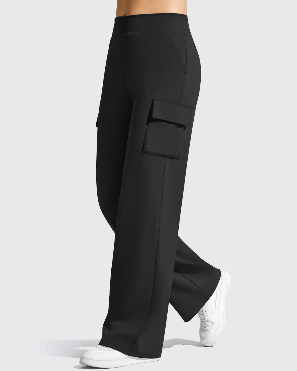 EverGoing High-Waist 4 Pockets Wide Leg Cargo Pants