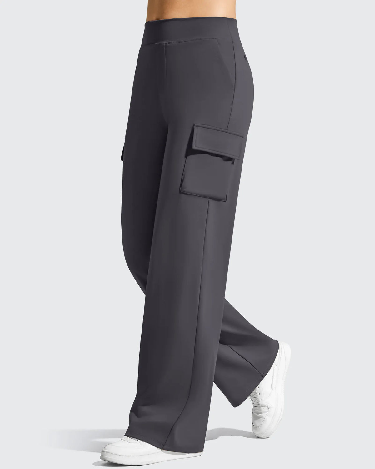 EverGoing High-Waist 4 Pockets Wide Leg Cargo Pants