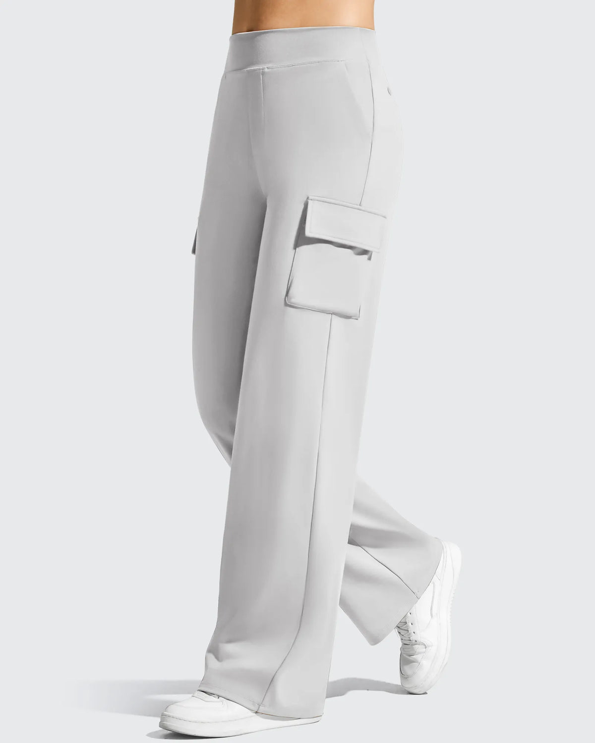 EverGoing High-Waist 4 Pockets Wide Leg Cargo Pants