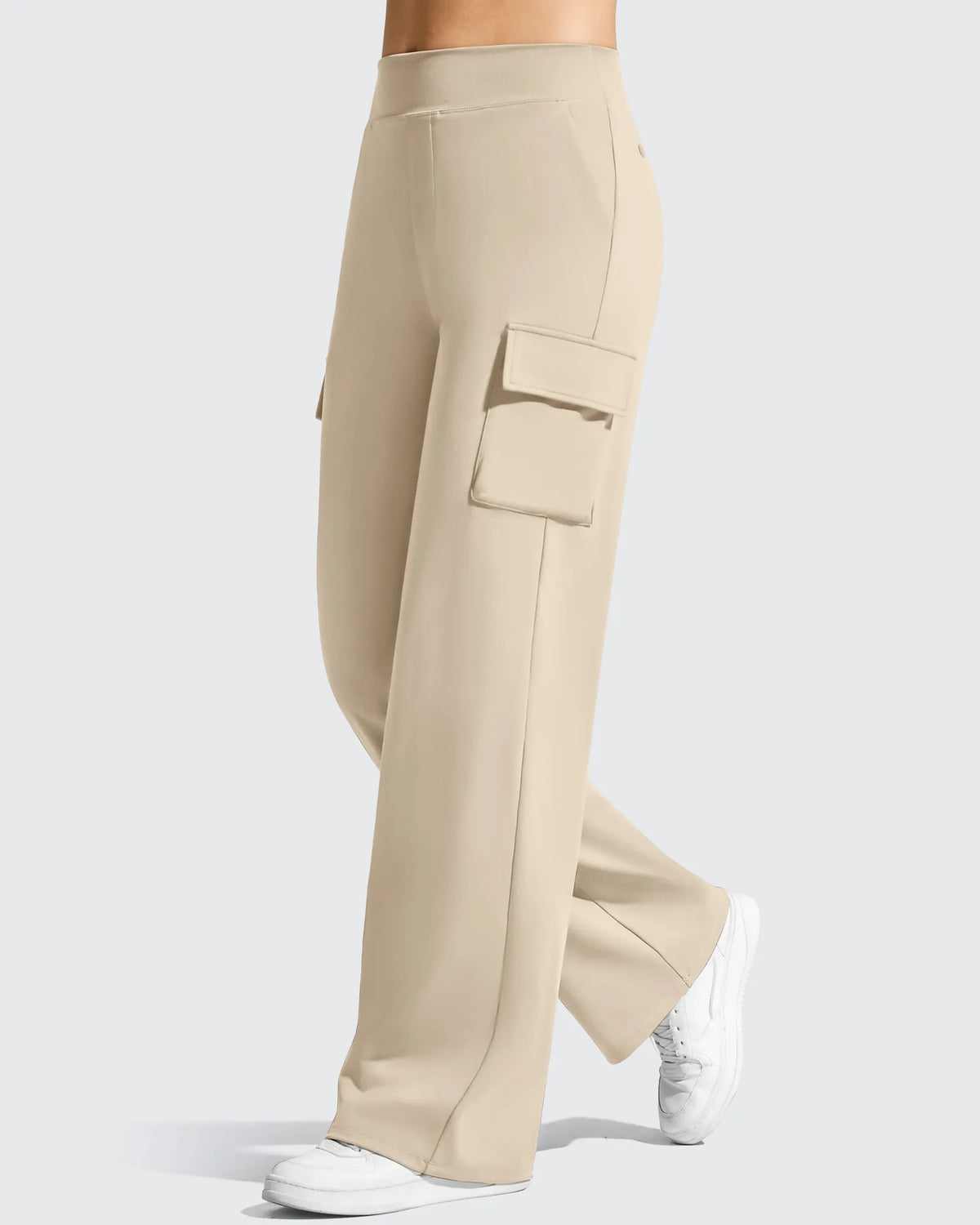EverGoing High-Waist 4 Pockets Wide Leg Cargo Pants
