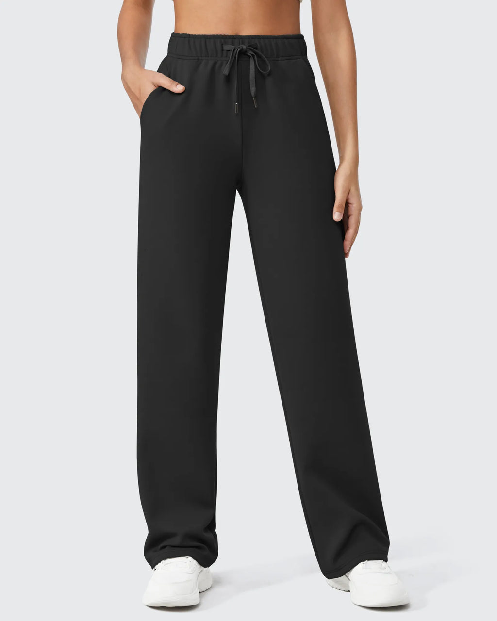 EverGoing Loose Fleece Lined Drawstring Casual Pants Petite