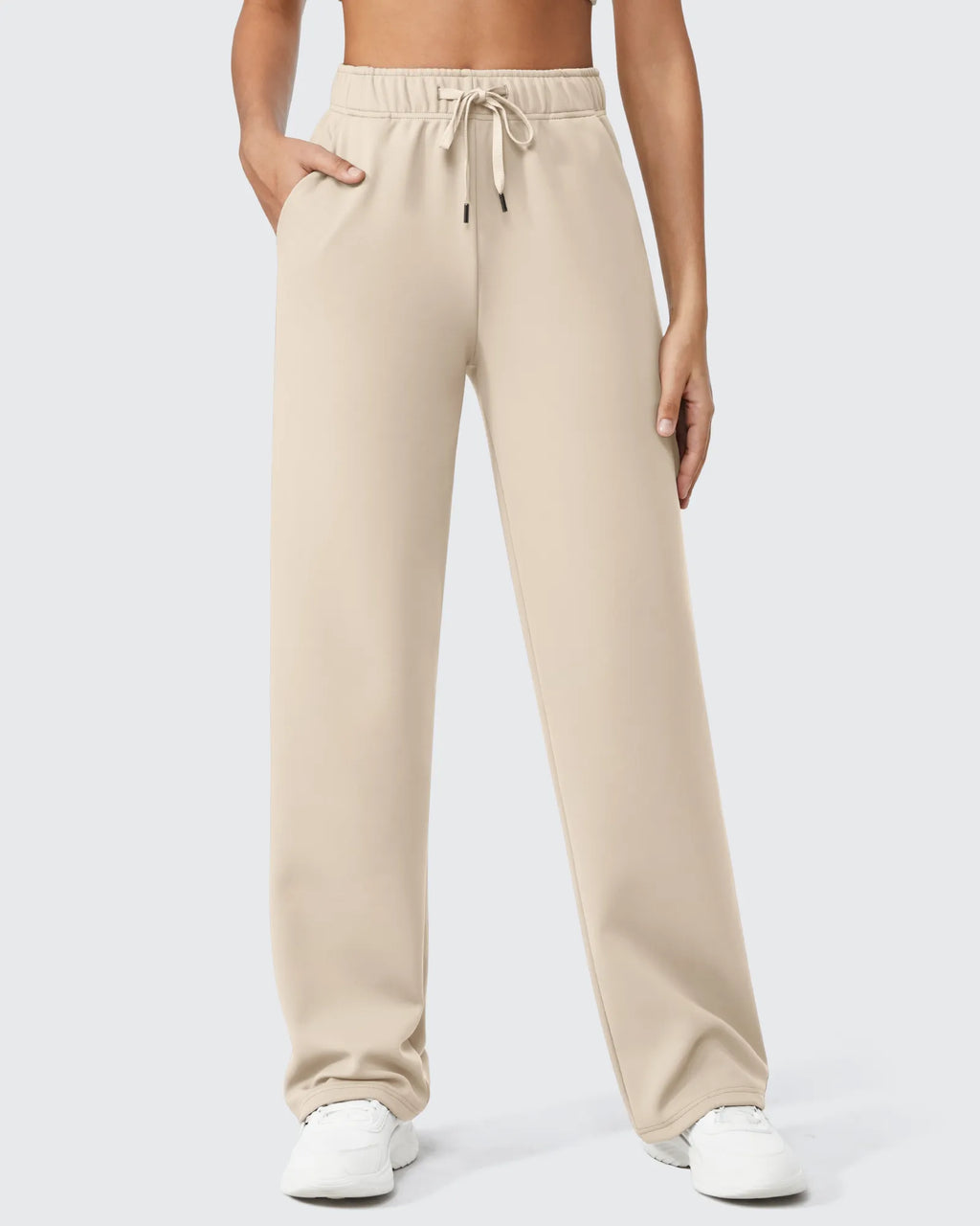 EverGoing Loose Fleece Lined Drawstring Casual Pants Petite