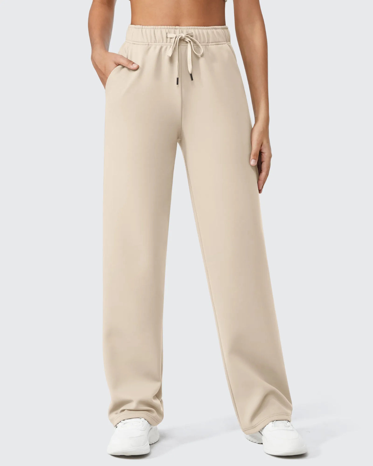 EverGoing Loose Fleece Lined Drawstring Casual Pants Petite