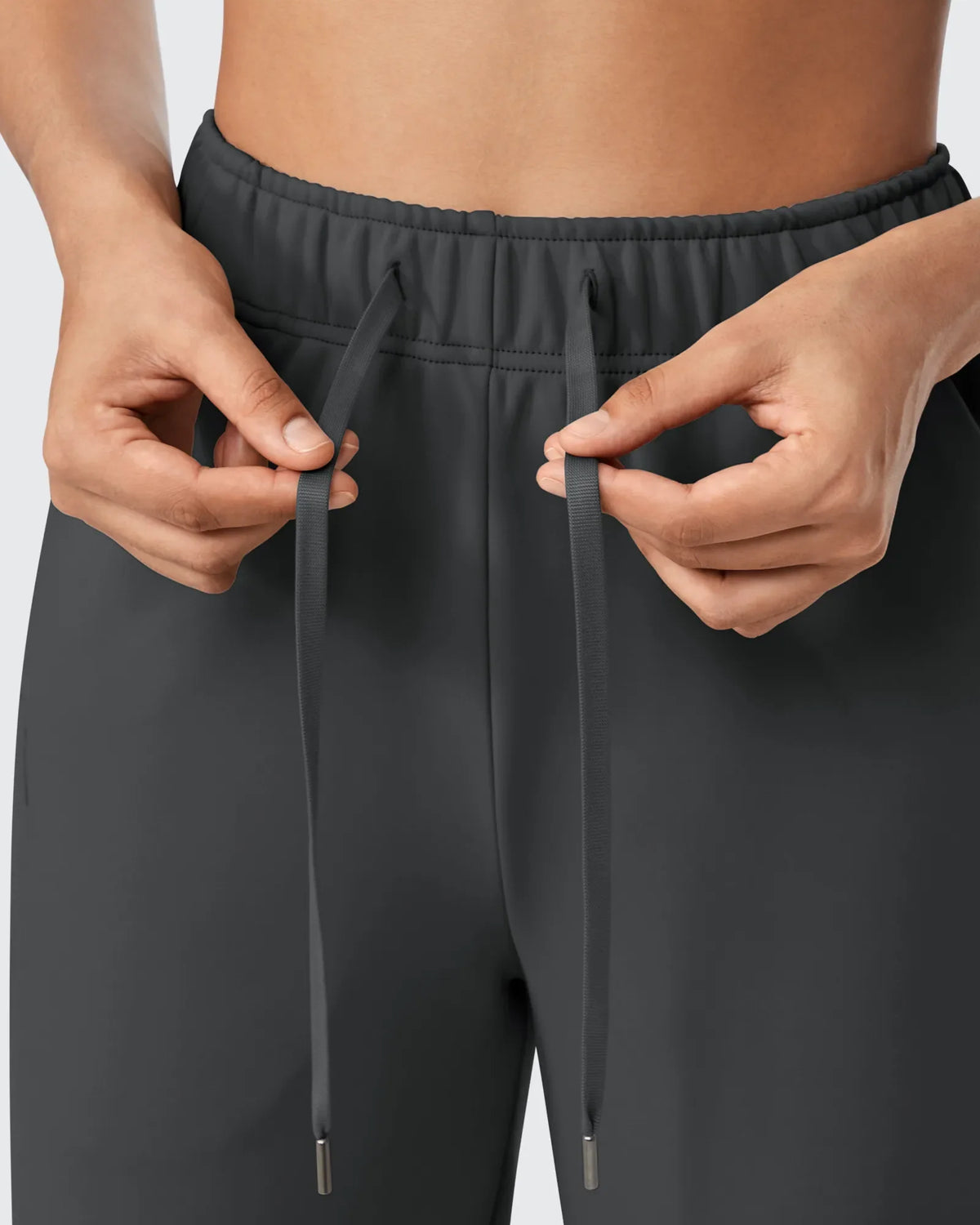 EverGoing Loose Fleece Lined Drawstring Casual Pants Petite