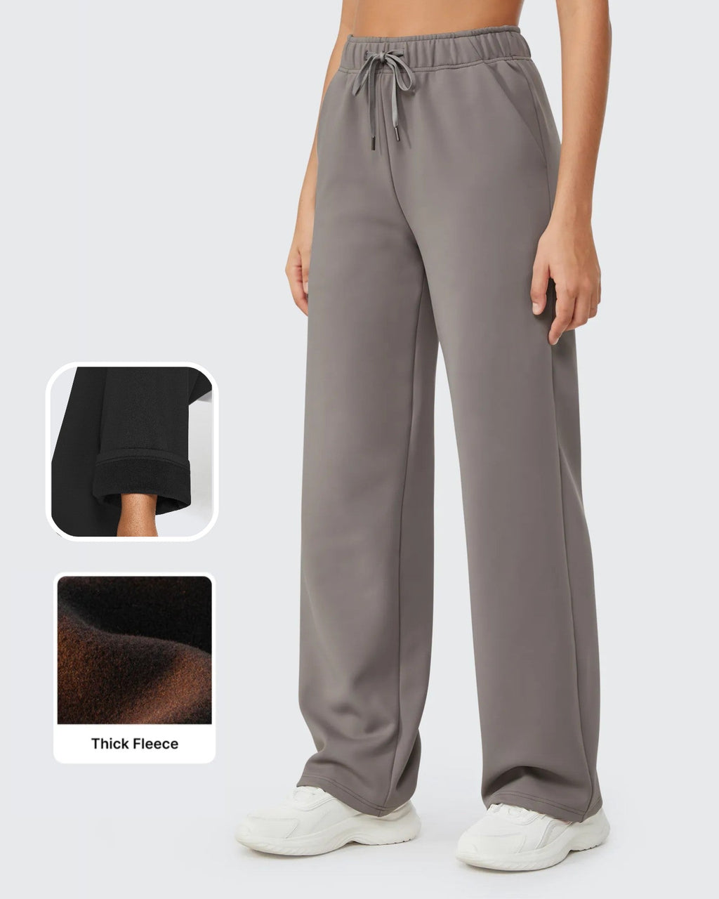 EverGoing Loose Fleece Lined Drawstring Casual Pants Petite