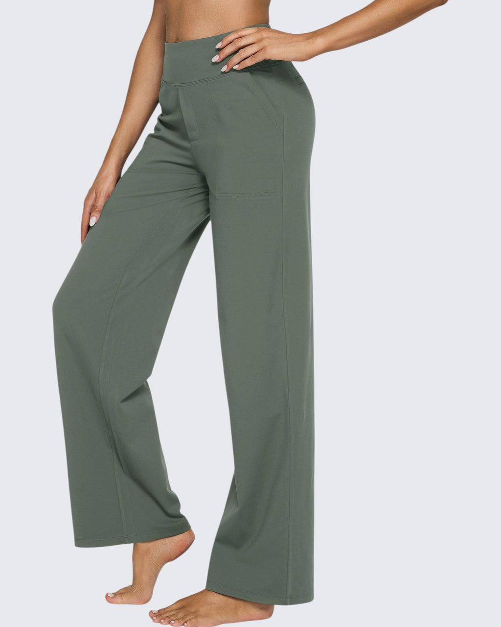 EverGoing Loose High-Waist Business Casual Pants 35''