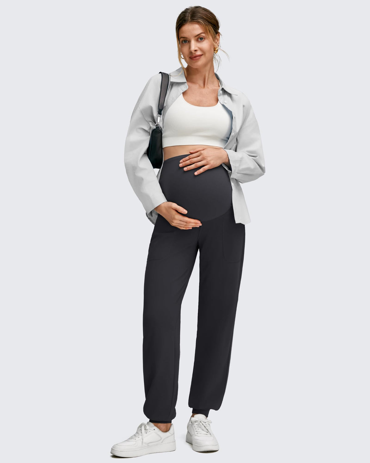 EverGoing Maternity Workout Over The Belly Joggers