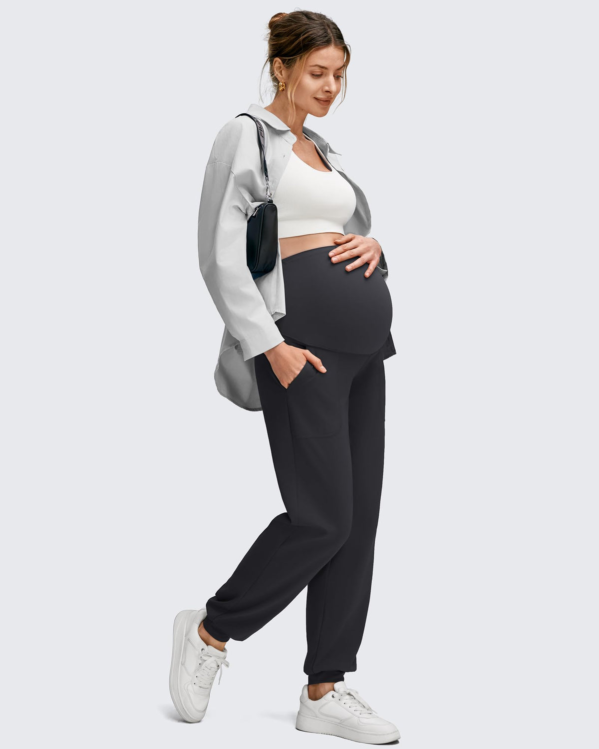 EverGoing Maternity Workout Over The Belly Joggers