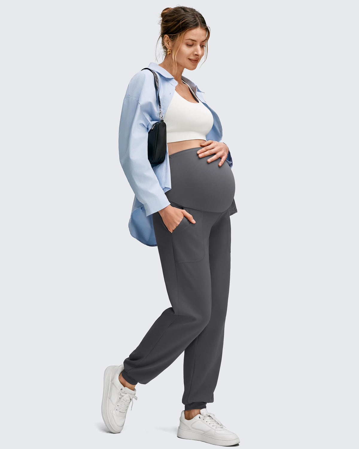EverGoing Maternity Workout Over The Belly Joggers