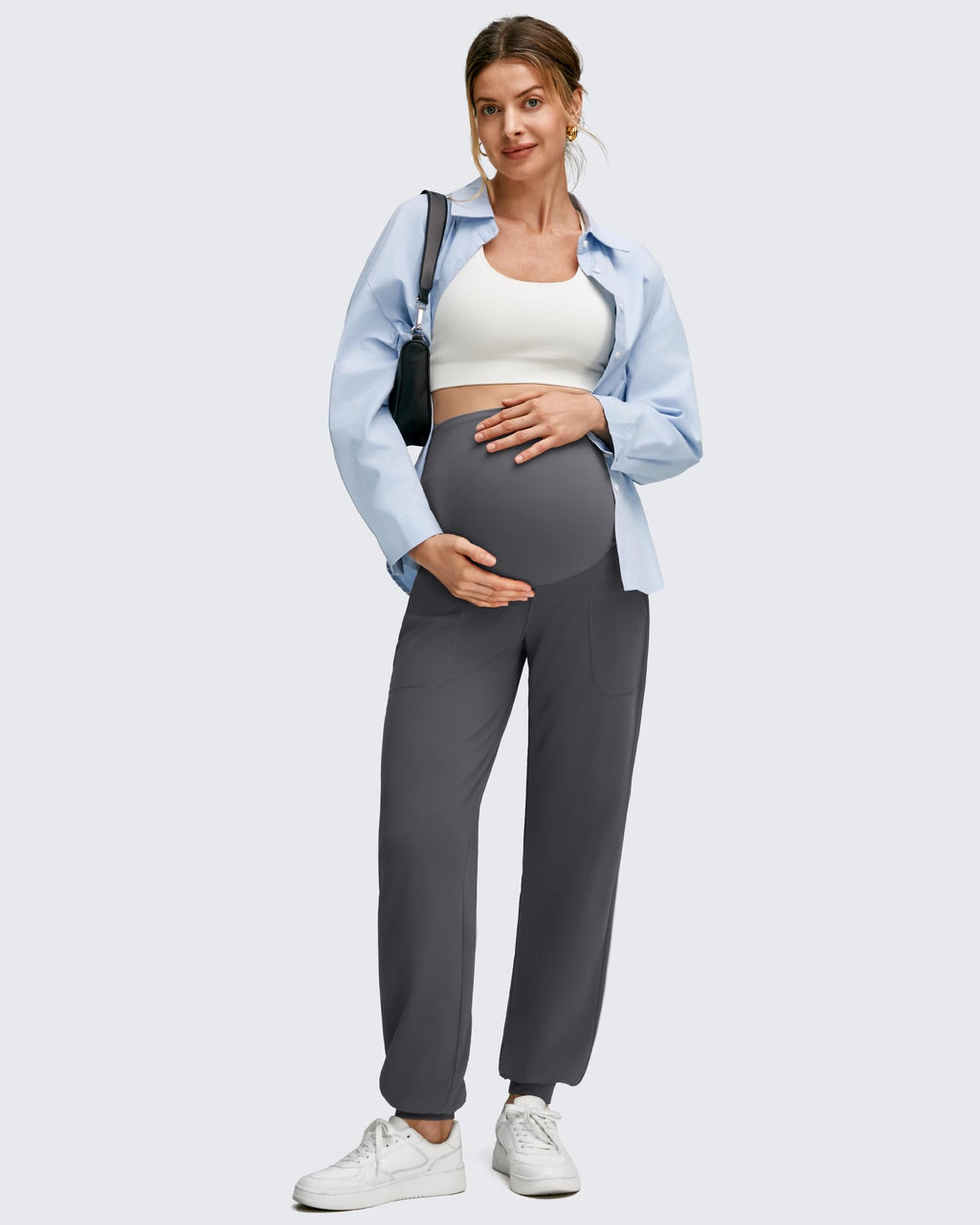 EverGoing Maternity Workout Over The Belly Joggers