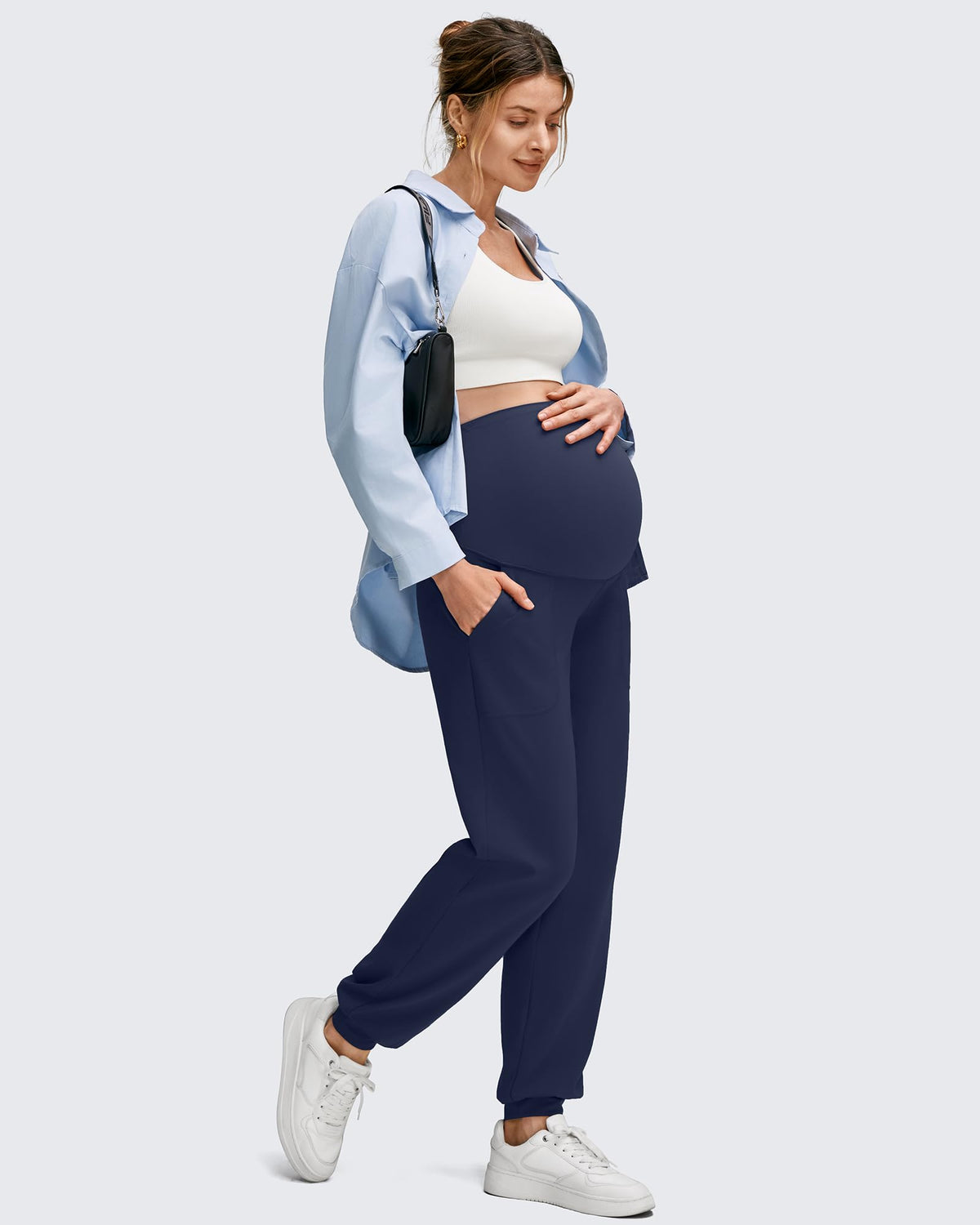 EverGoing Maternity Workout Over The Belly Joggers