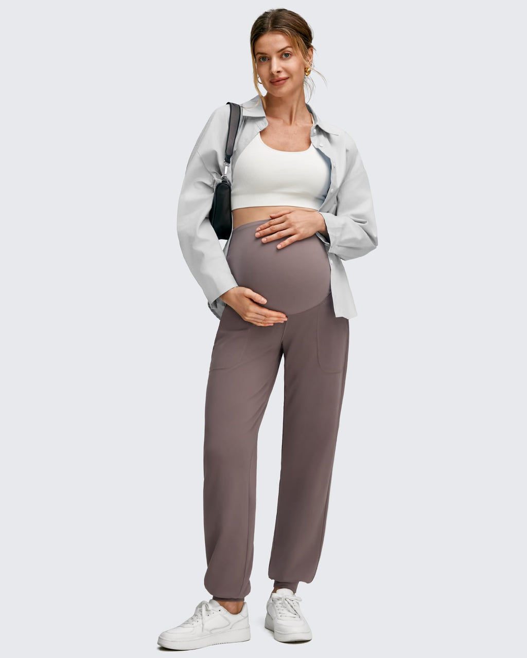 EverGoing Maternity Workout Over The Belly Joggers
