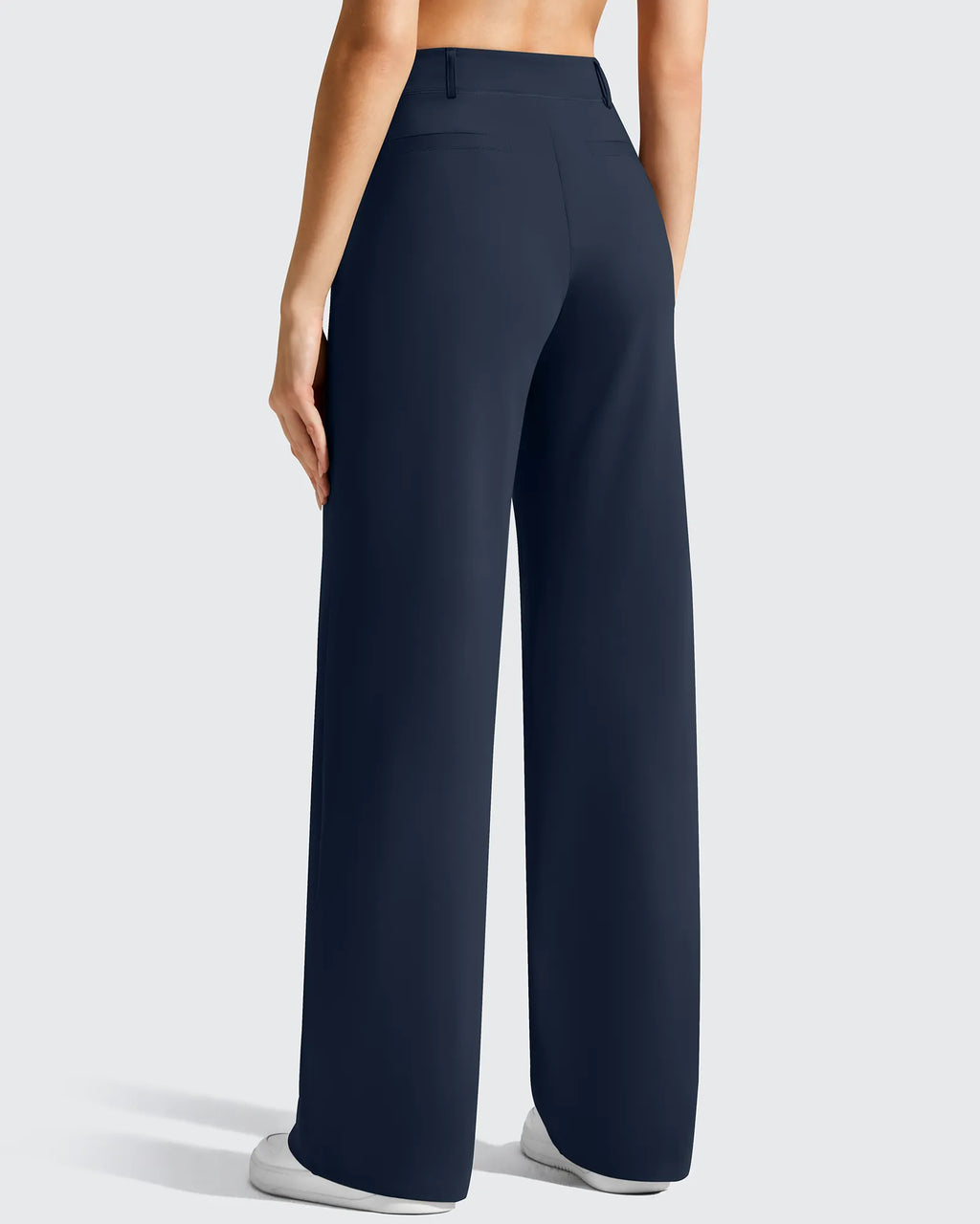 EverGoing Wide Leg  Belt Loops High-Waist Dress Pants