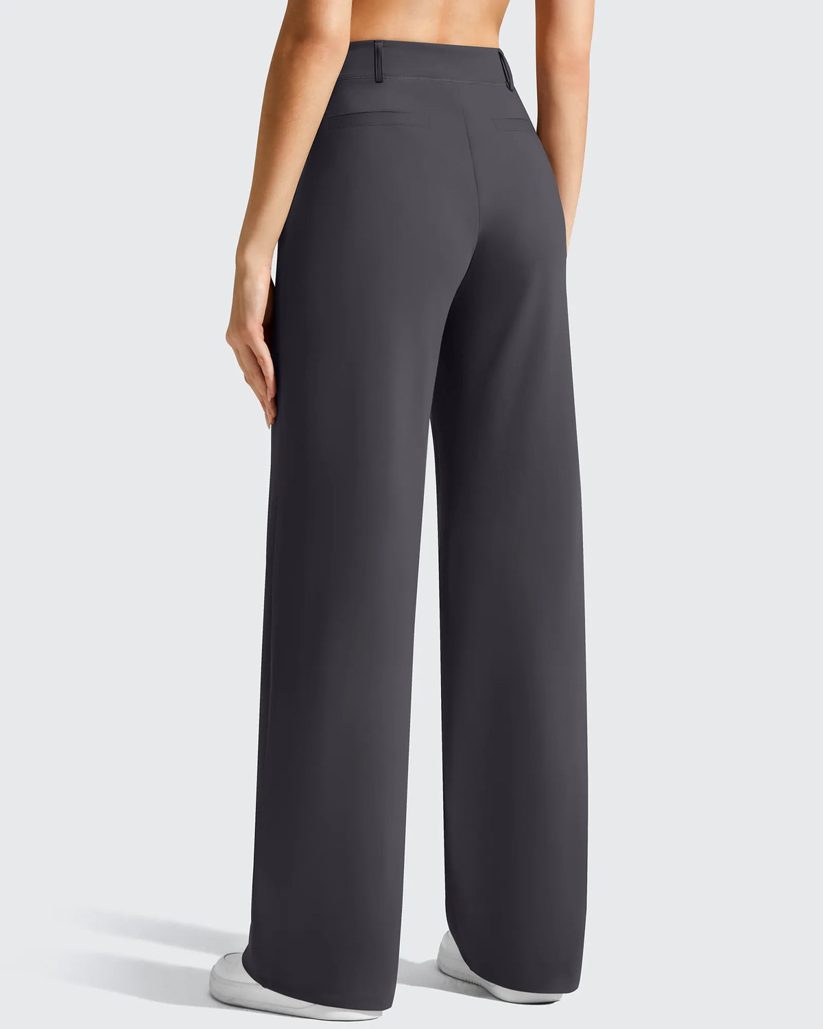 EverGoing Wide Leg  Belt Loops High-Waist Dress Pants