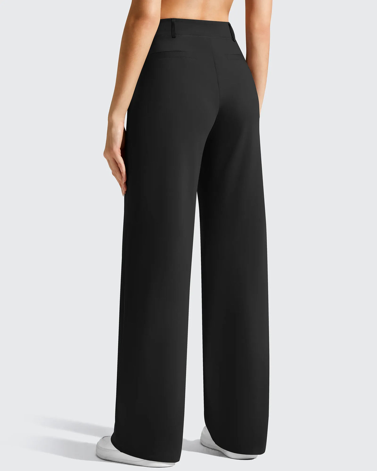 EverGoing Wide Leg  Belt Loops High-Waist Dress Pants