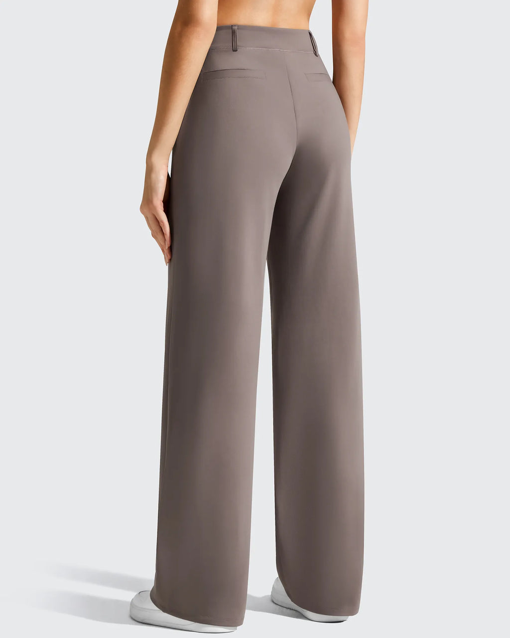 EverGoing Wide Leg  Belt Loops High-Waist Dress Pants
