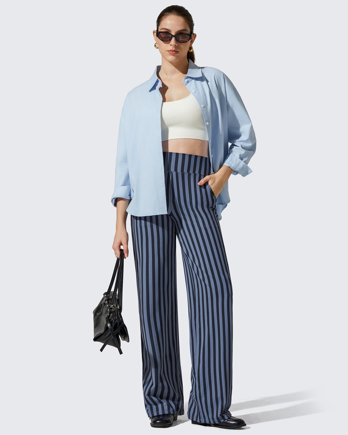 EverGoing Wide Leg Yoga Pants Business Casual Regular