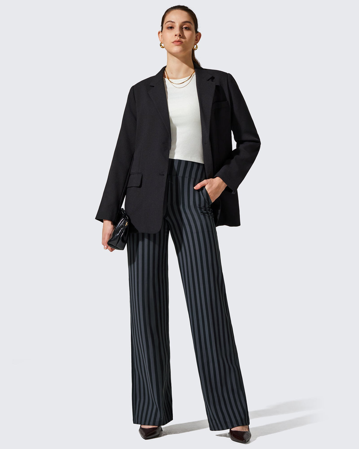 EverGoing Wide Leg Yoga Pants Business Casual Regular