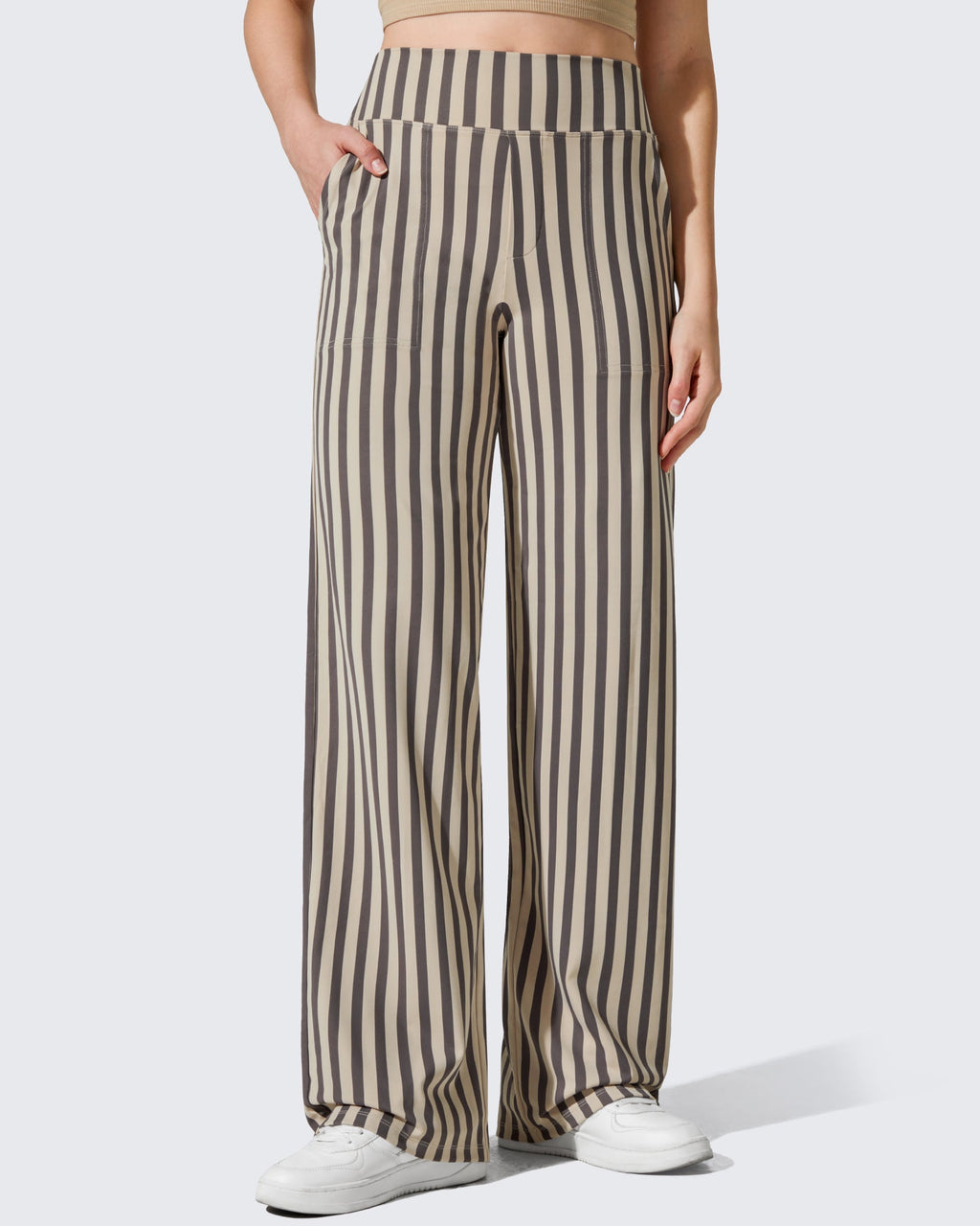 EverGoing Wide Leg Yoga Pants Business Casual Regular