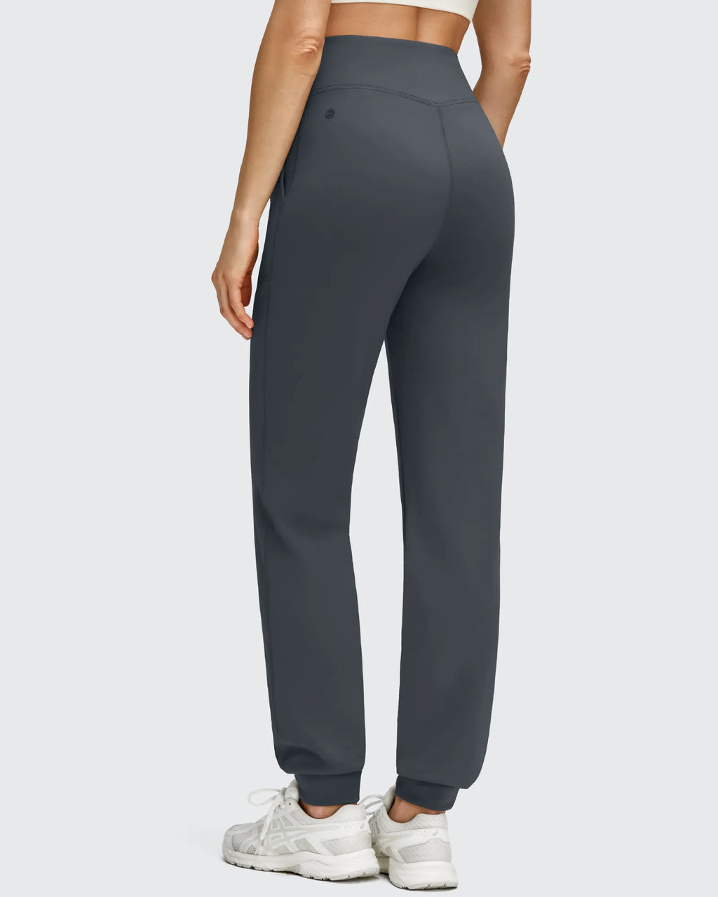 Fleece Lined Elastic Cuff Pockets Workout Joggers
