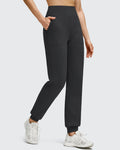 Fleece Lined Elastic Cuff Pockets Workout Joggers