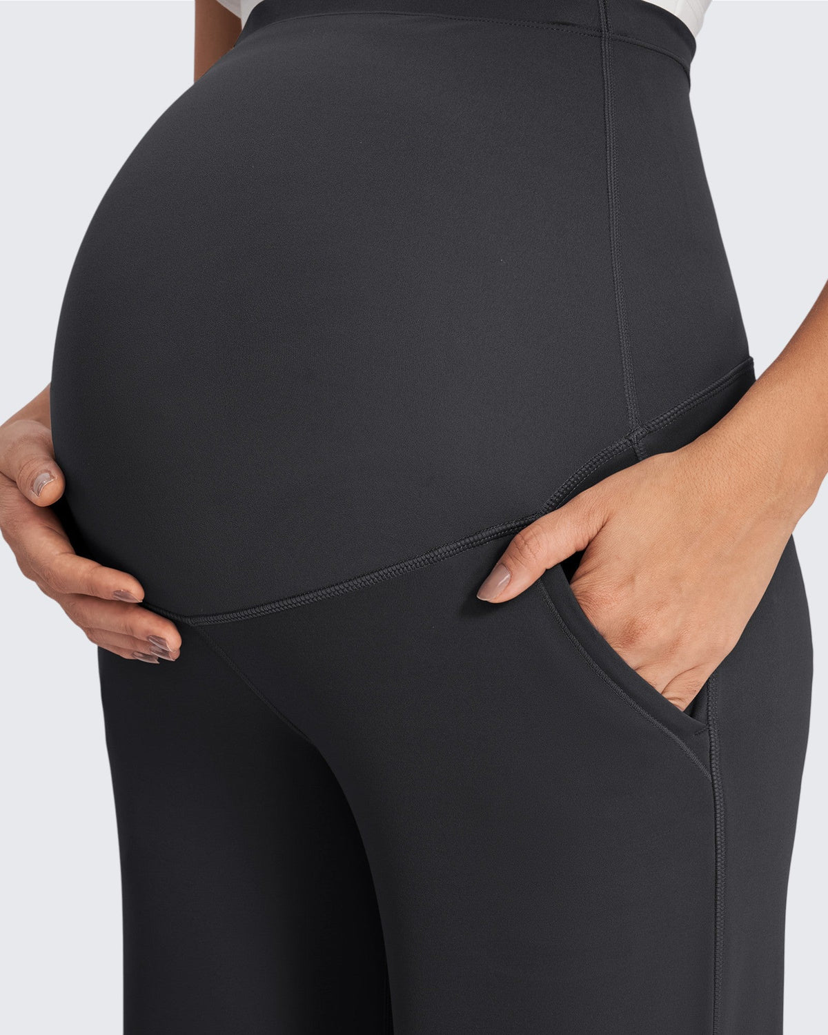 Fleece-Lined Maternity Warm Work Trousers