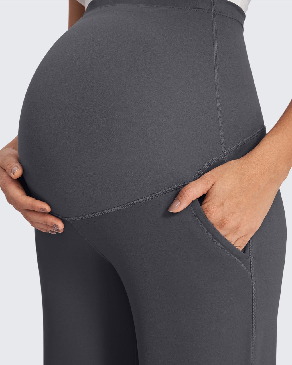 Fleece-Lined Maternity Warm Work Trousers