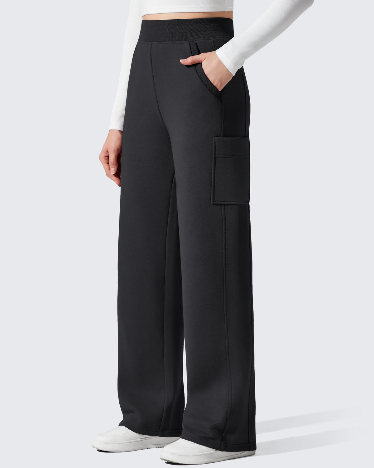 Flurrylux Cargo Fleece Lined Thermal Wide Leg Trousers