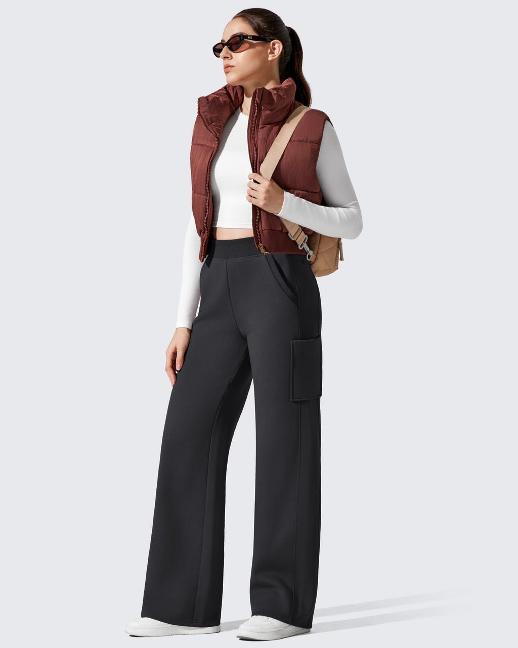 Flurrylux Cargo Fleece Lined Thermal Wide Leg Trousers