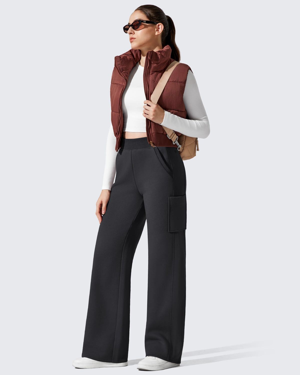 Flurrylux Cargo Fleece Lined Thermal Wide Leg Trousers