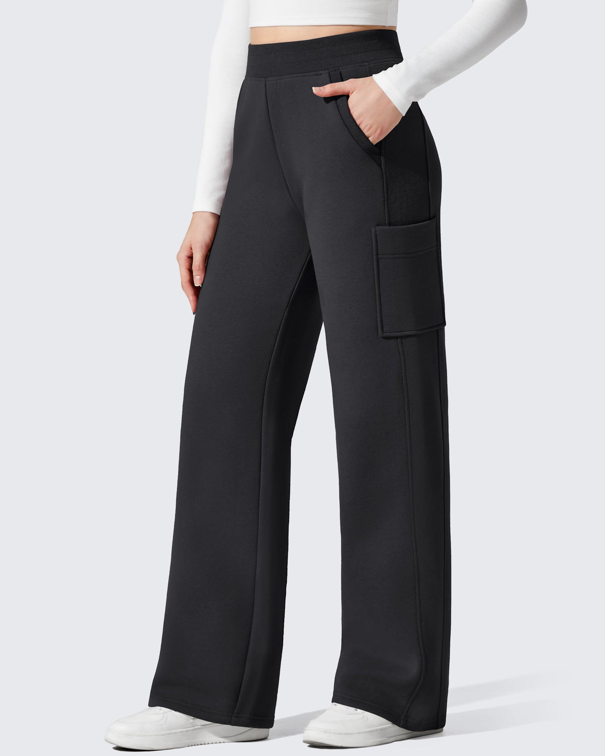 Flurrylux Cargo Fleece Lined Thermal Wide Leg Trousers