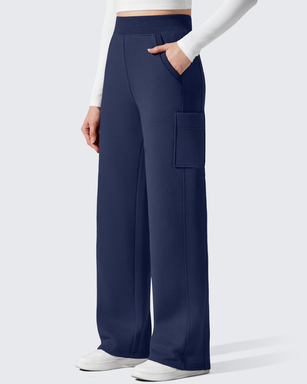 Flurrylux Cargo Fleece Lined Thermal Wide Leg Trousers