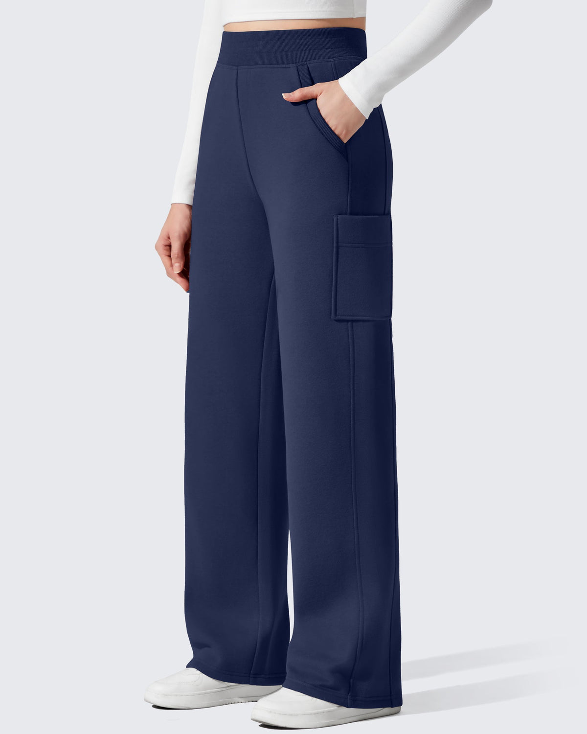 Flurrylux Cargo Fleece Lined Thermal Wide Leg Trousers