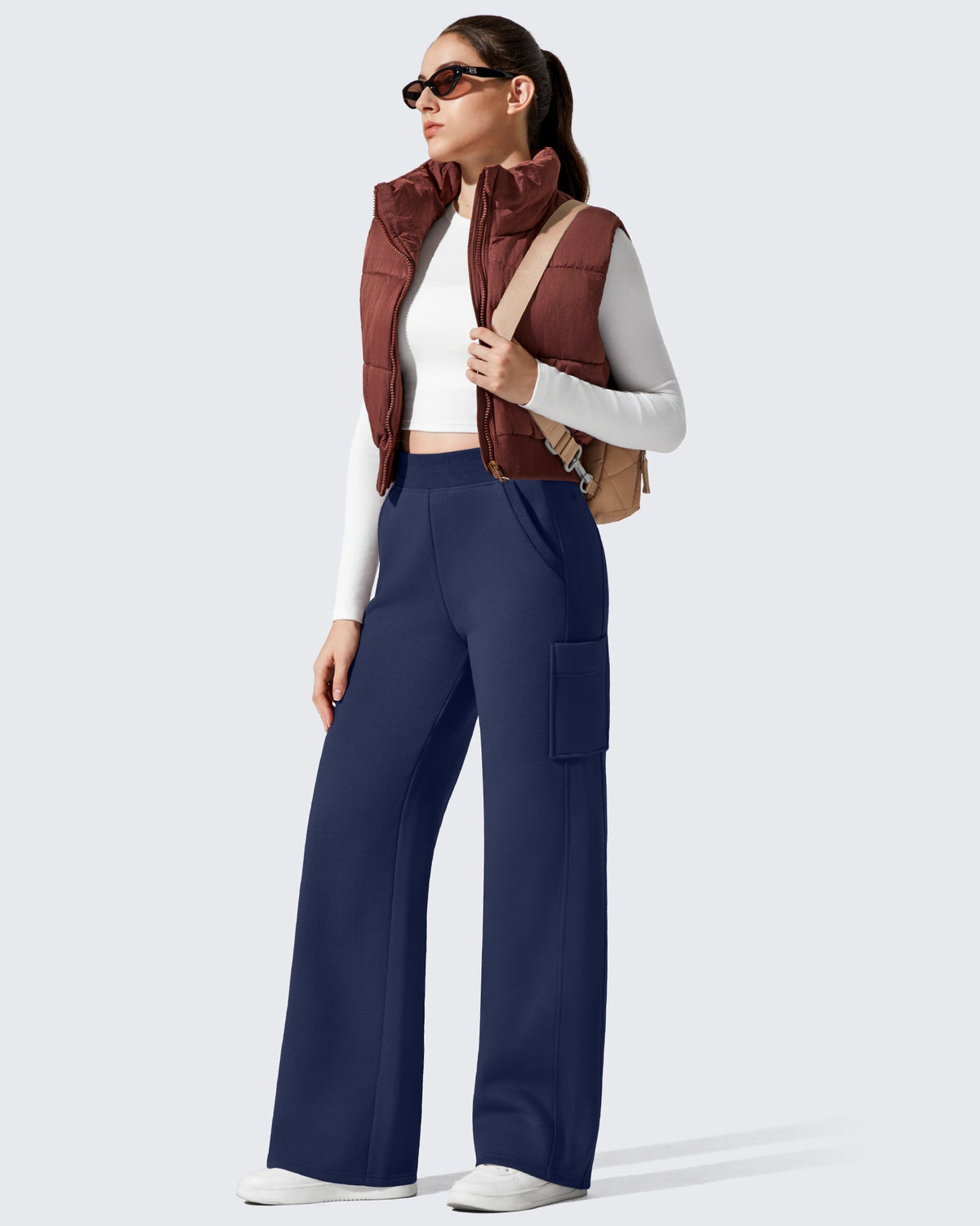 Flurrylux Cargo Fleece Lined Thermal Wide Leg Trousers