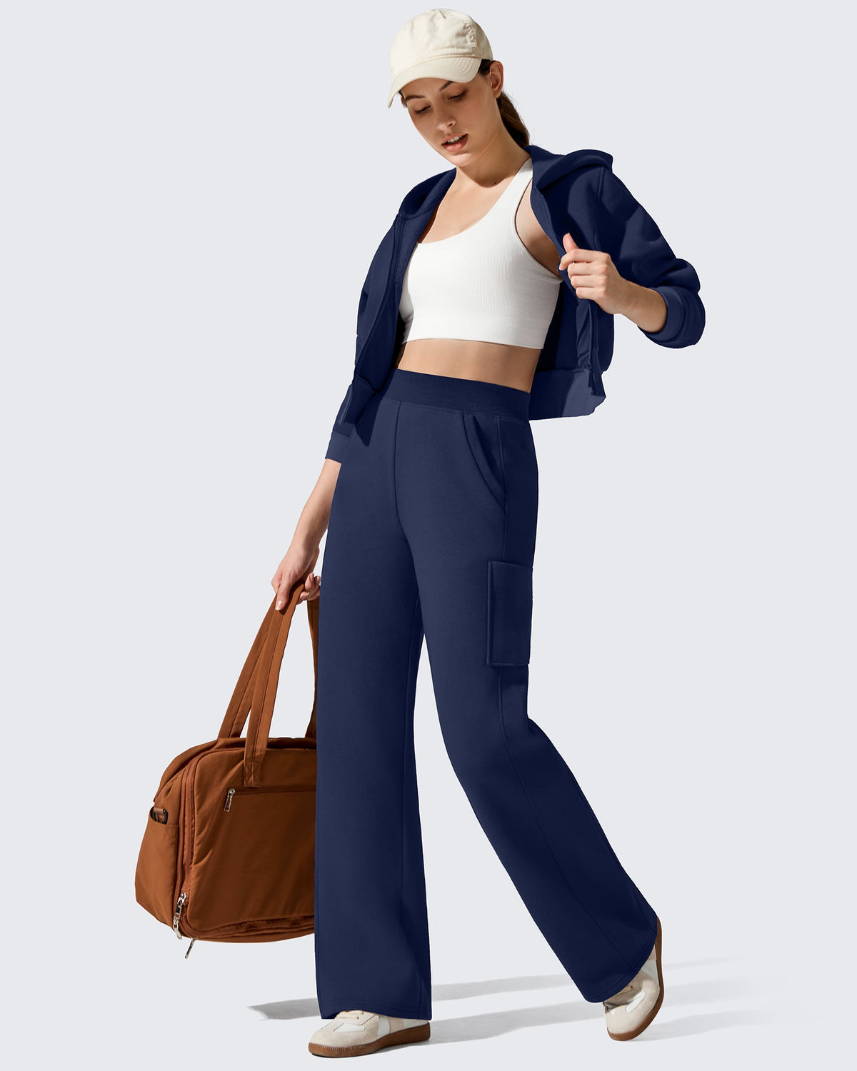 Flurrylux Cargo Fleece Lined Thermal Wide Leg Trousers