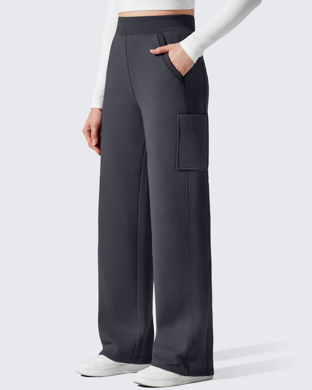 Flurrylux Cargo Fleece Lined Thermal Wide Leg Trousers