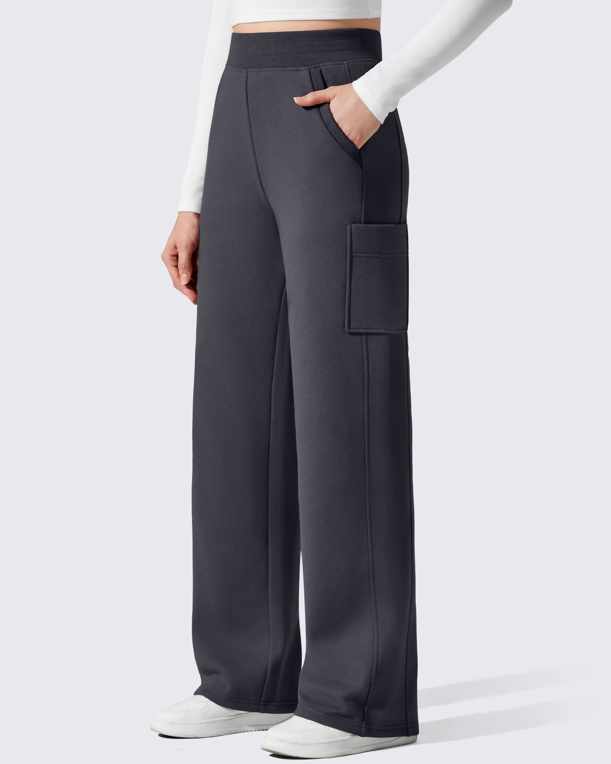 Flurrylux Cargo Fleece Lined Thermal Wide Leg Trousers
