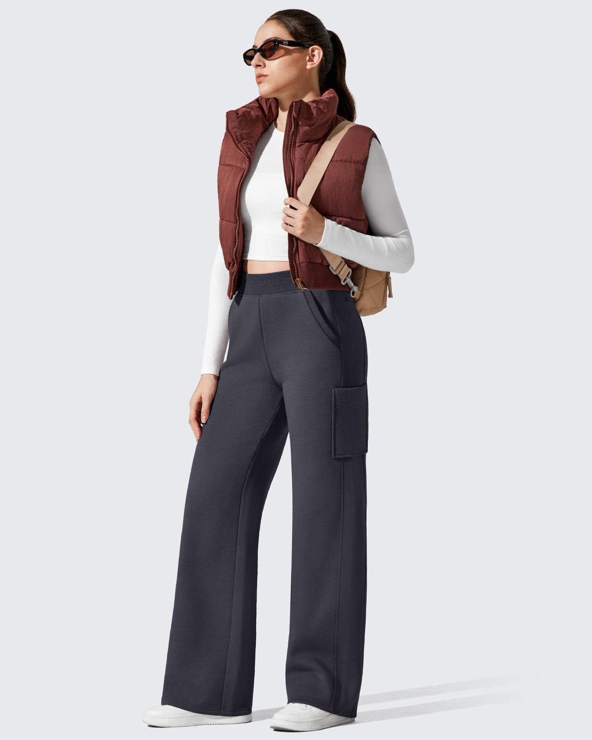 Flurrylux Cargo Fleece Lined Thermal Wide Leg Trousers